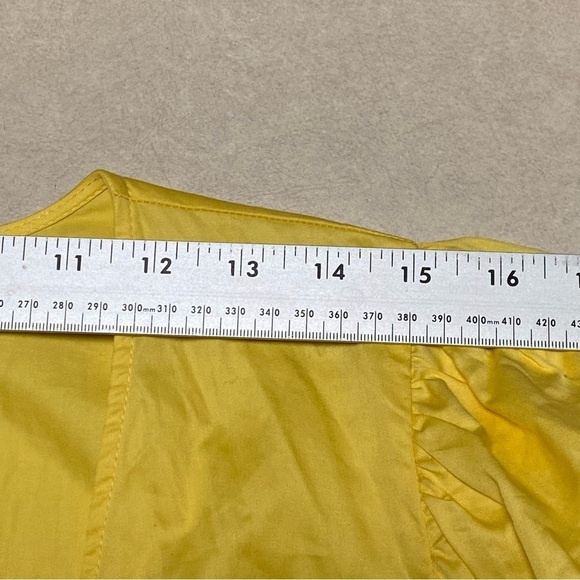 Eloquii Dress Women’s Size 16 Yellow Bubble hem Puff Sleeve Mini Dress NWT - Picture 10 of 15